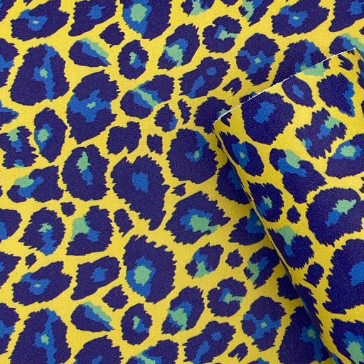 Leopard Printed Cowhide Leather