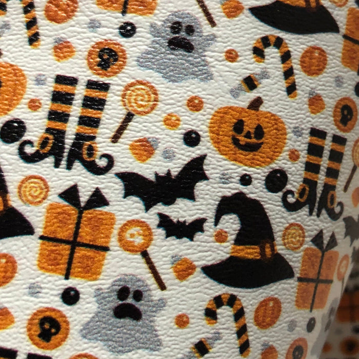 Halloween Printed Marine Vinyl Faux Leather