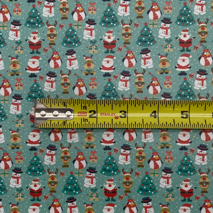 Jolly Holiday Printed Marine Vinyl Faux Leather