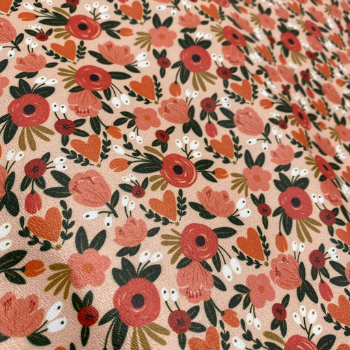The Perfect Bouquet- Printed Marine Vinyl Faux Leather