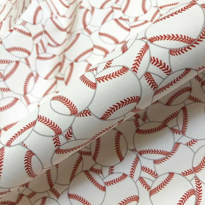 Baseball Pattern - Printed Leather