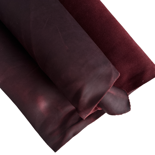 Oil Tan Pull-Up Side - Dark Red 2oz-3oz