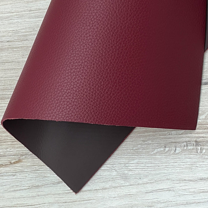 Burgundy Double Sided Cowhide Split Leather Panel