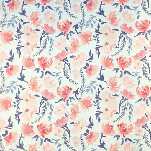 Flower Pattern 4 - Faux Leather Sheet