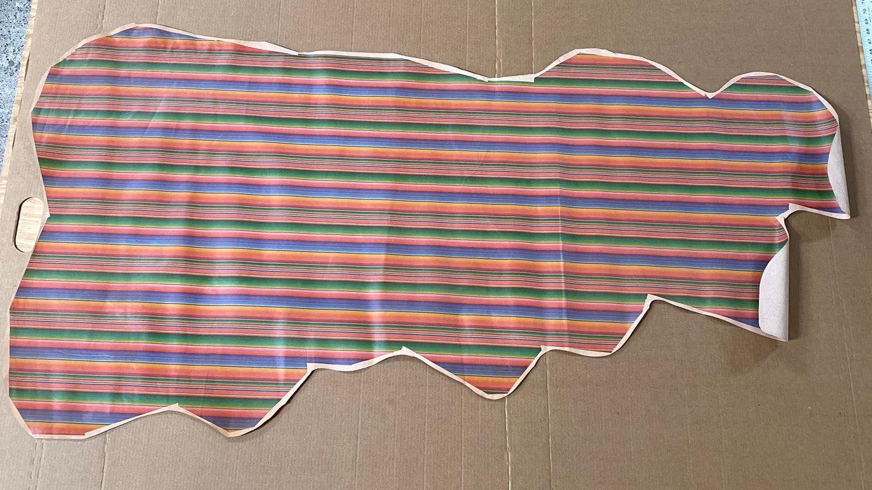 Serape Printed Vegetable Tanned Calf Side Leather