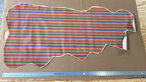 Serape Printed Vegetable Tanned Calf Side Leather