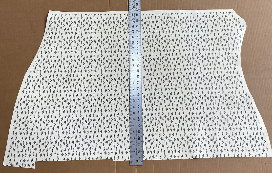 Partial Rustic Bats Printed Leather