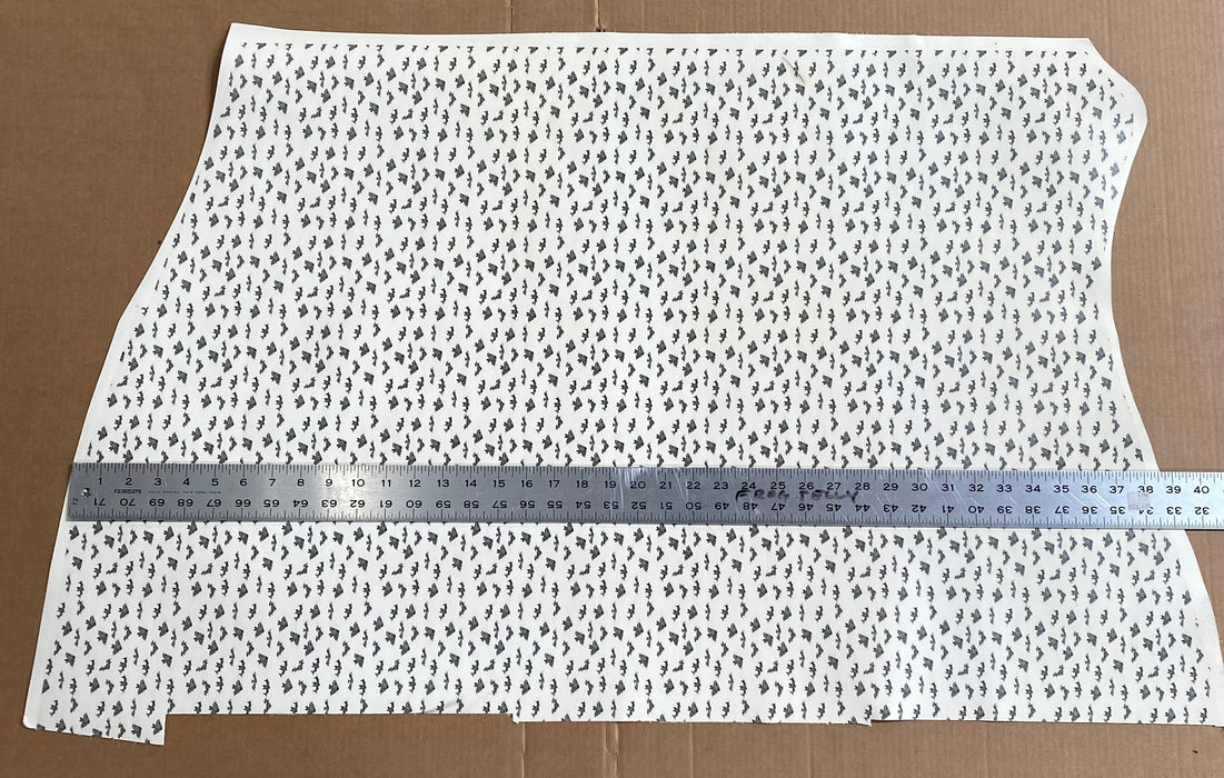 Partial Rustic Bats Printed Leather