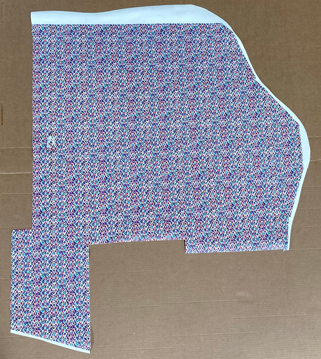 Partial Colorful Ikat Printed Leather