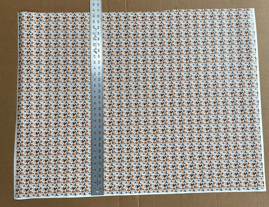 Partial Halloween Printed Marine Vinyl