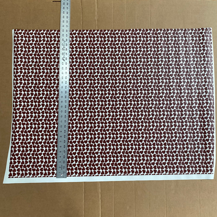 Partial Buffalo Hearts Printed Marine Vinyl