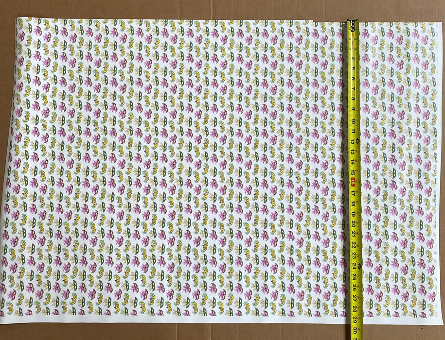 Partial Mardi Gras Masks Printed Marine Vinyl