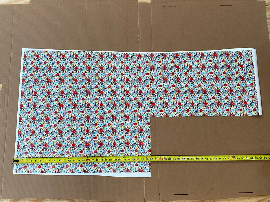 Partial Abstract Meadows Printed Marine Vinyl 28” x 54”