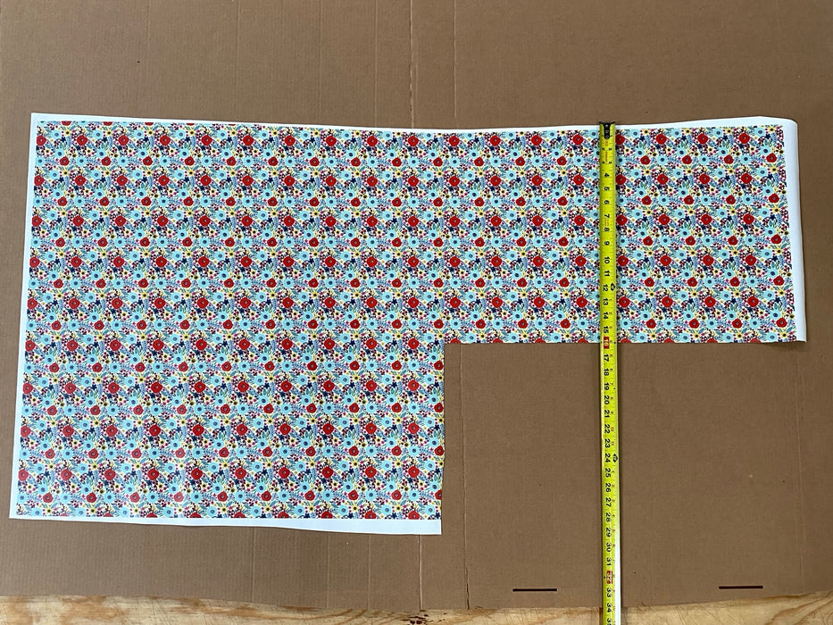 Partial Abstract Meadows Printed Marine Vinyl 28” x 54”