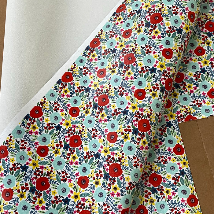 Partial Abstract Meadows Printed Marine Vinyl 28” x 54”