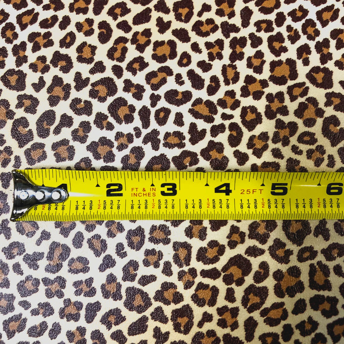 Leopard Marine Vinyl Faux Leather