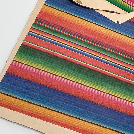 Serape Printed Vegetable Tanned Calf Side Leather