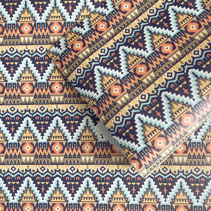 Southwestern Aztec Printed Leather