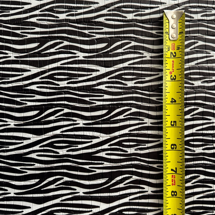 Printed Embossed Leather - Zebra Stripes