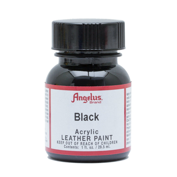 Angelus Black Acrylic Leather Paint