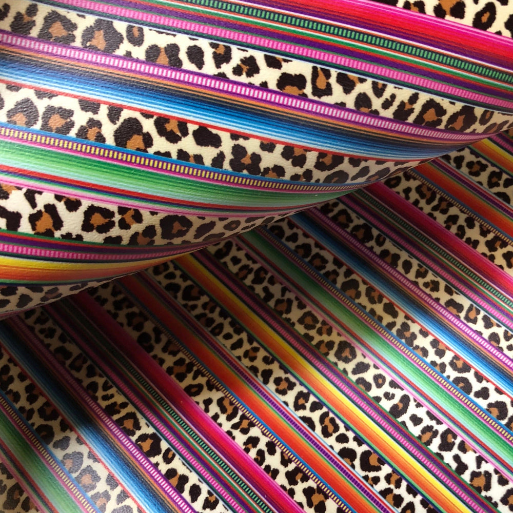 Leopard serape fabric sale