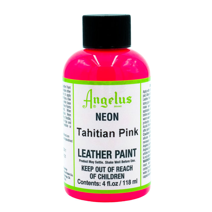 Angelus Leather Paint - 1 oz, Neon Tahitian Pink