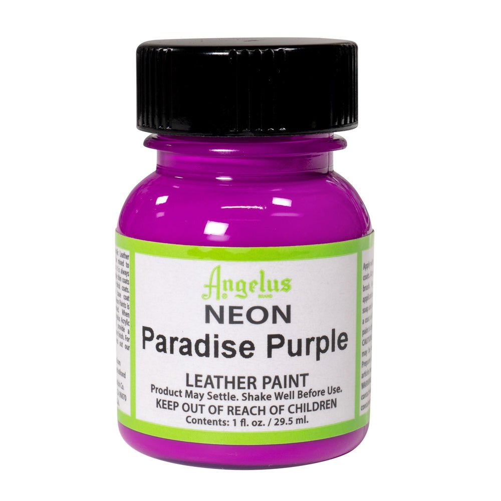 Angelus Paradise Purple Neon Acrylic Leather Paint 1oz