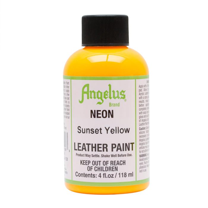 Angelus Sunset Yellow Neon Acrylic Leather Paint 1oz