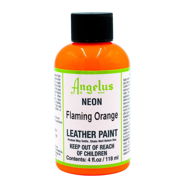 Angelus Flaming Orange Neon Acrylic Leather Paint
