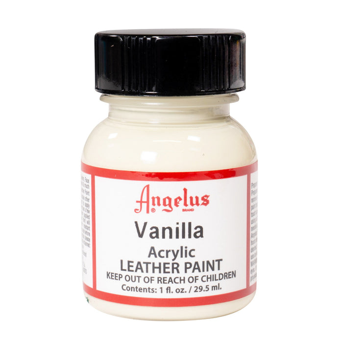 Angelus Vanilla Acrylic Leather Paint 1oz