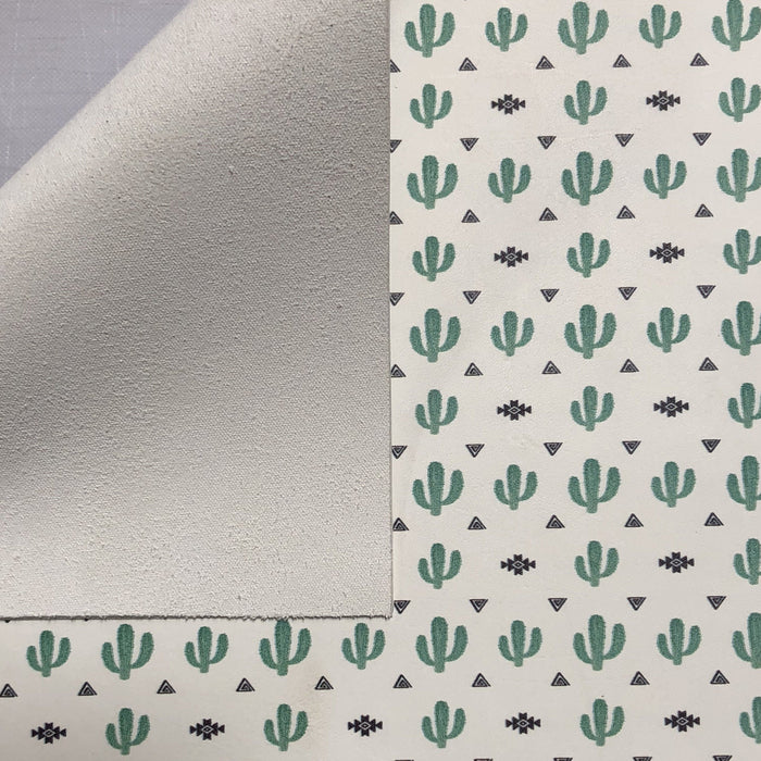 Southwestern Cactus Printed Leather
