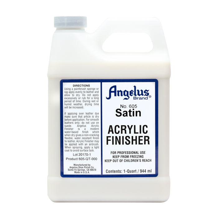  Angelus Acrylic Leather Paint Satin Finisher #605-4 Ounces :  Tools & Home Improvement