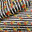 Striped Fall Floral Marine Vinyl Faux Leather