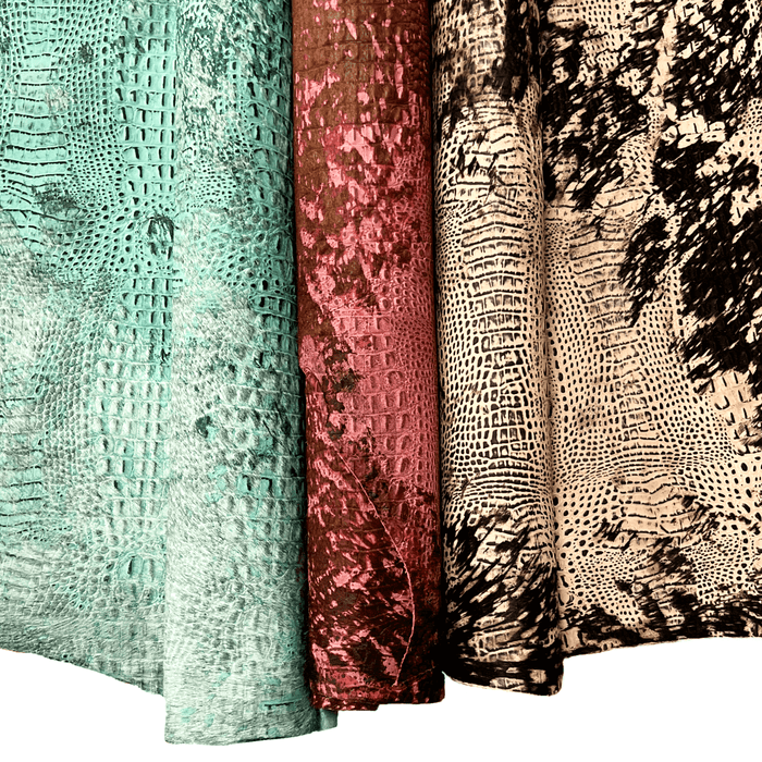 Acid Wash Alligator Embossed Sides