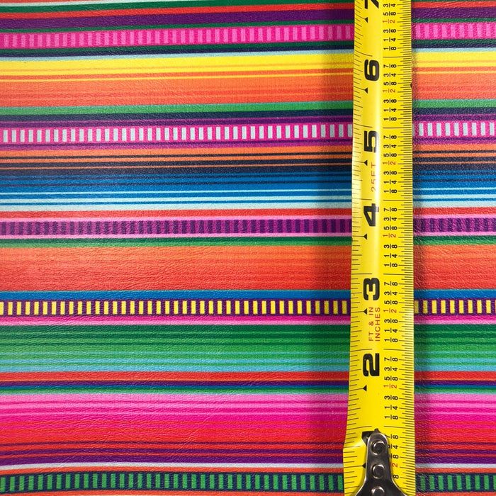 Braided Serape - Marine Vinyl Faux Leather
