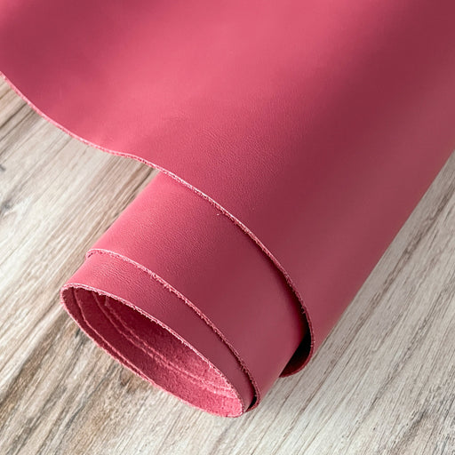 Full Grain Italian Handbag Sides - Coral Pink