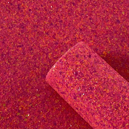 Red Fine Glitter Faux Leather - FARYAL DESIGNS PTY LTD