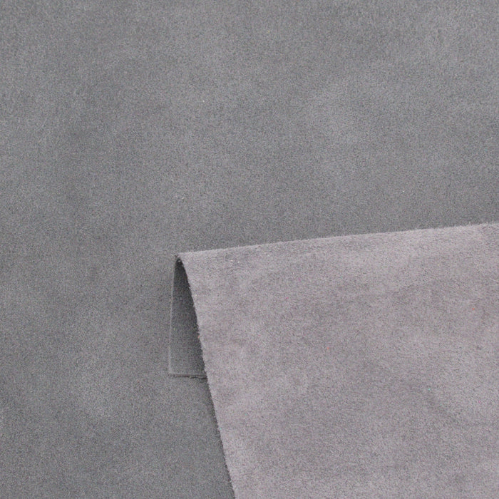Light Gray Italian Suede Leather Panels