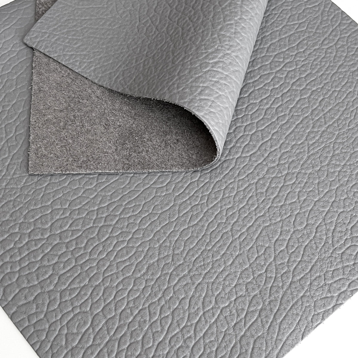 Slate Gray Pebble Grain Textured Faux Leather Vinyl Fabric