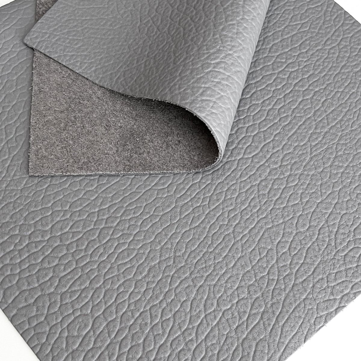 Frogjelly Leather Large Pebble Grain Panel - Grey