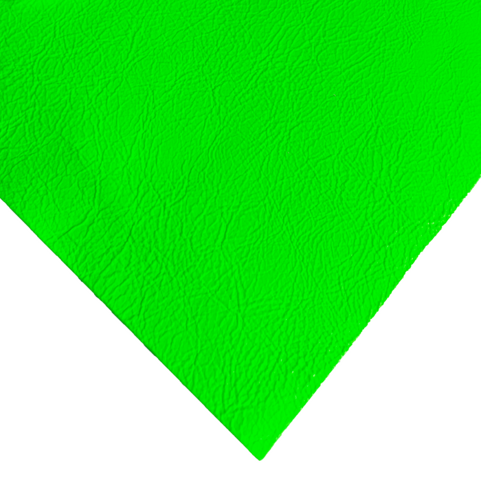 Neon Green Cowhide Leather Panel