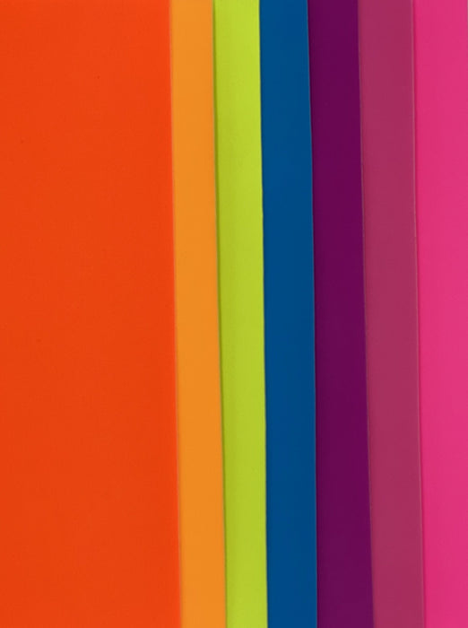 Neon Solid Faux Leather Sheets