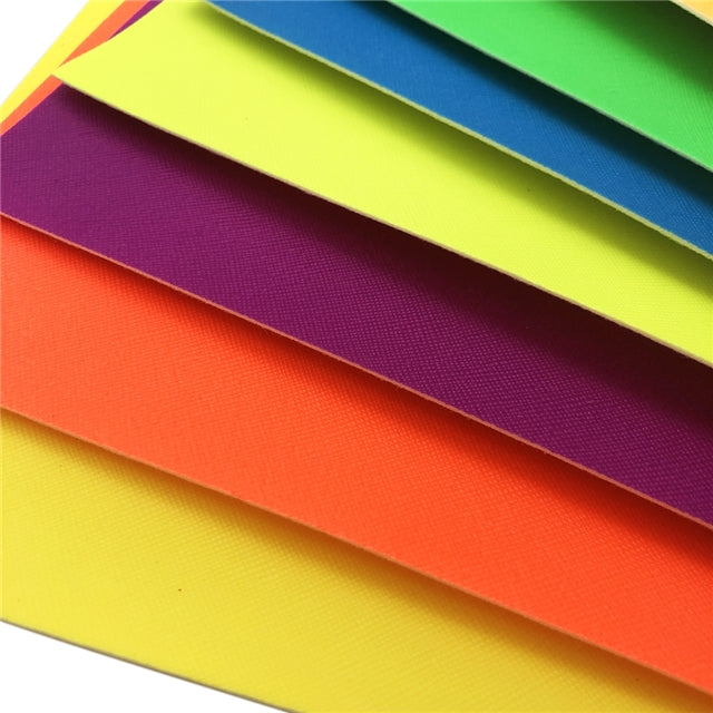 Neon Solid Faux Leather Sheets