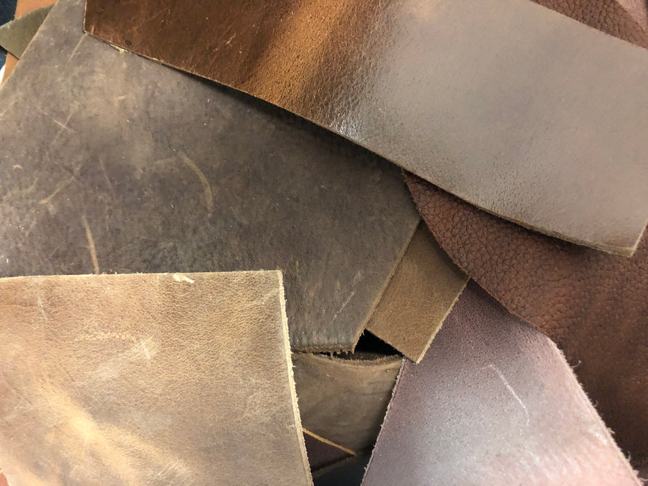 Oil Tanned Leather Scrap