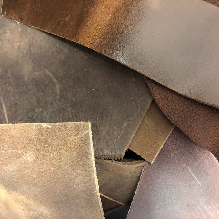 Oil Tanned Leather Scrap