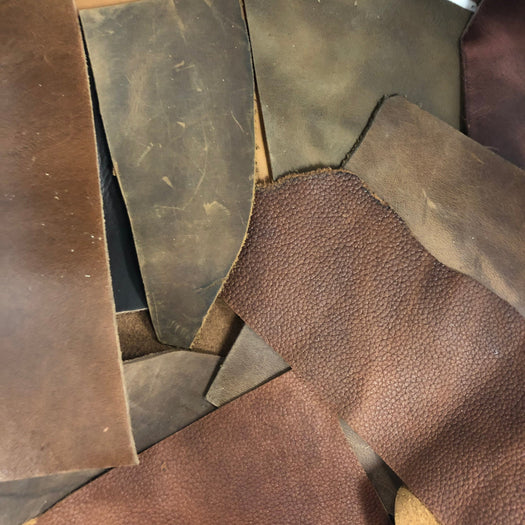 Oil Tanned Leather Scrap