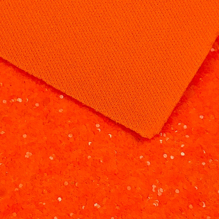 Bright Orange Glitter, Solvent UV Resistant Poly, Very Fine .008
