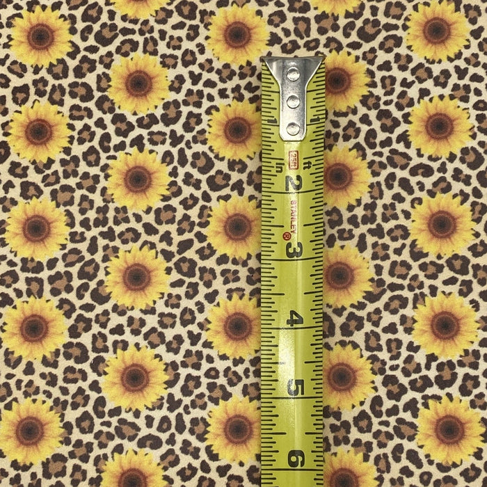 Sunflower Leopard Printed Leather