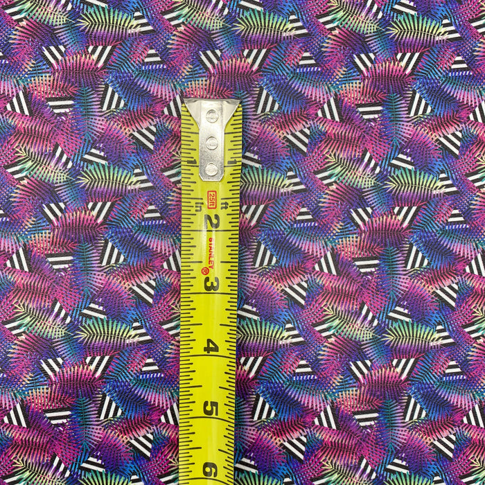 Tropical Geometric Printed Marine Vinyl Faux Leather