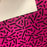 Neon Pink & Black Sprinkles Marine Vinyl Faux Leather
